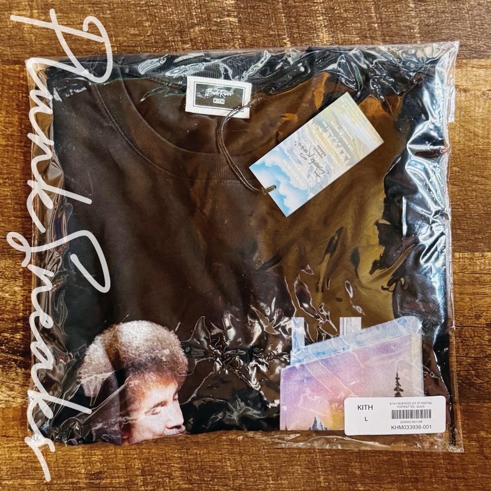 Kith for Bob Ross Joy of Painting Portrait Tee • Store Exclusive • Black • 2026